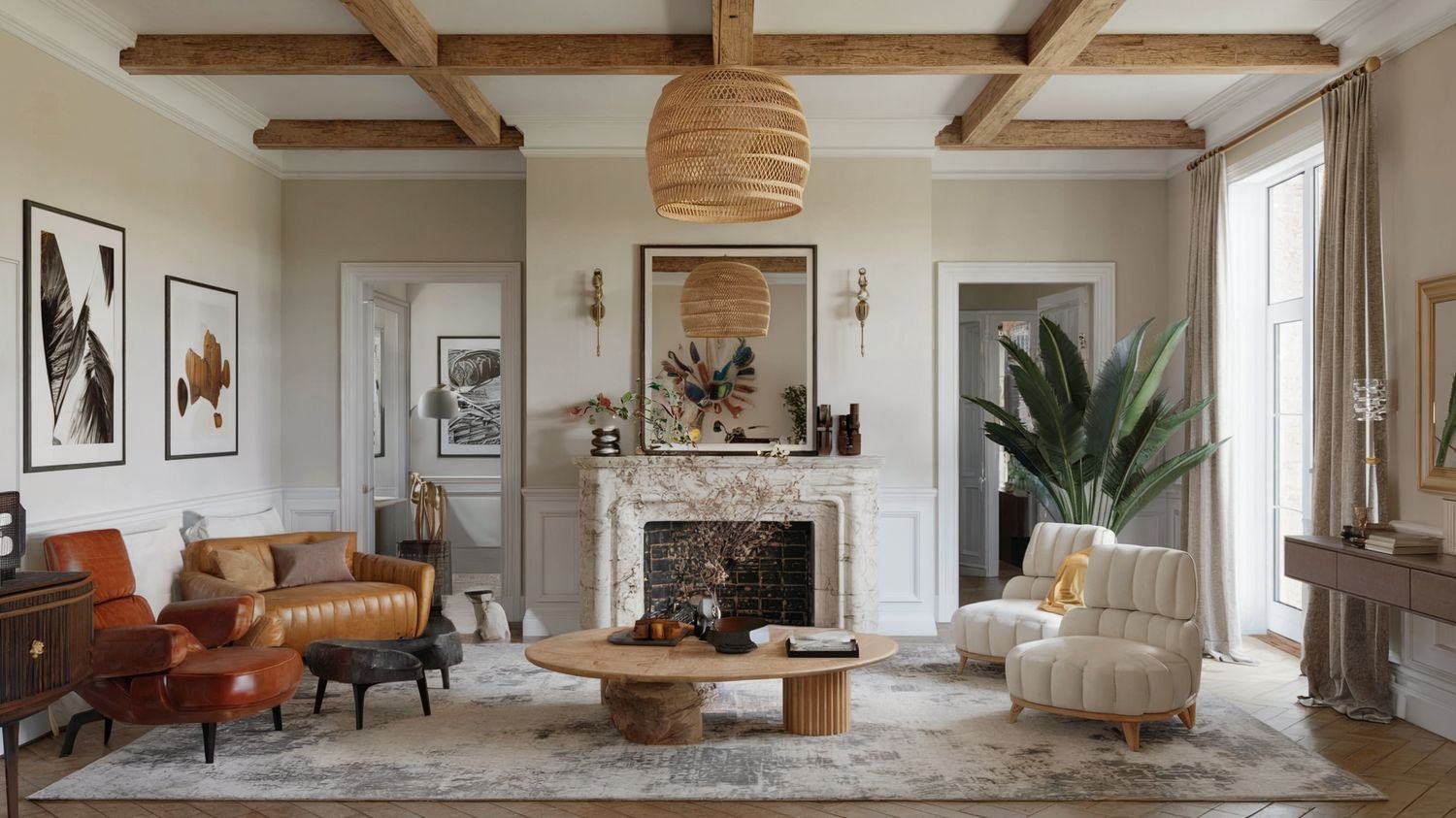 Eclectic Bohemian interior